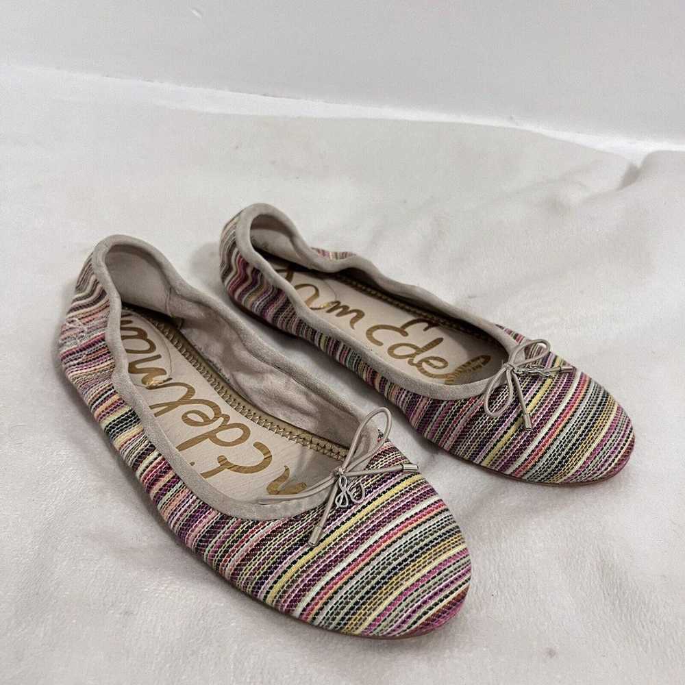 Sam Edelman Multicolor Striped Ballet Flat Shoes … - image 1