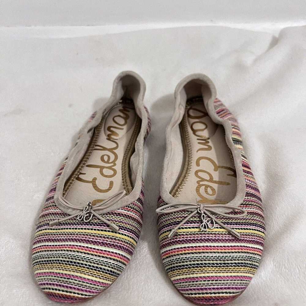 Sam Edelman Multicolor Striped Ballet Flat Shoes … - image 3