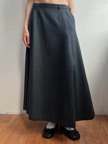 Vintage Wool Maxiskirt - Gray