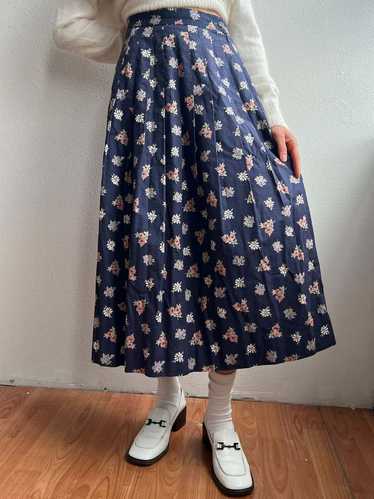 Vintage Laura Ashley Pleat Skirt - Floral