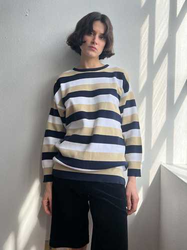 Vintage Joan Vass Stripe Easy Pullover