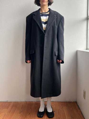 Vintage Suiting Overcoat - Charcoal