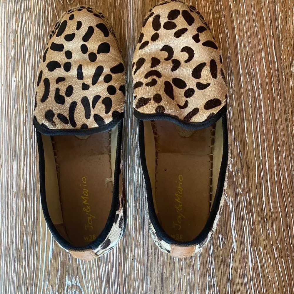 Joy & Mario Leopard print leather shoes - image 1