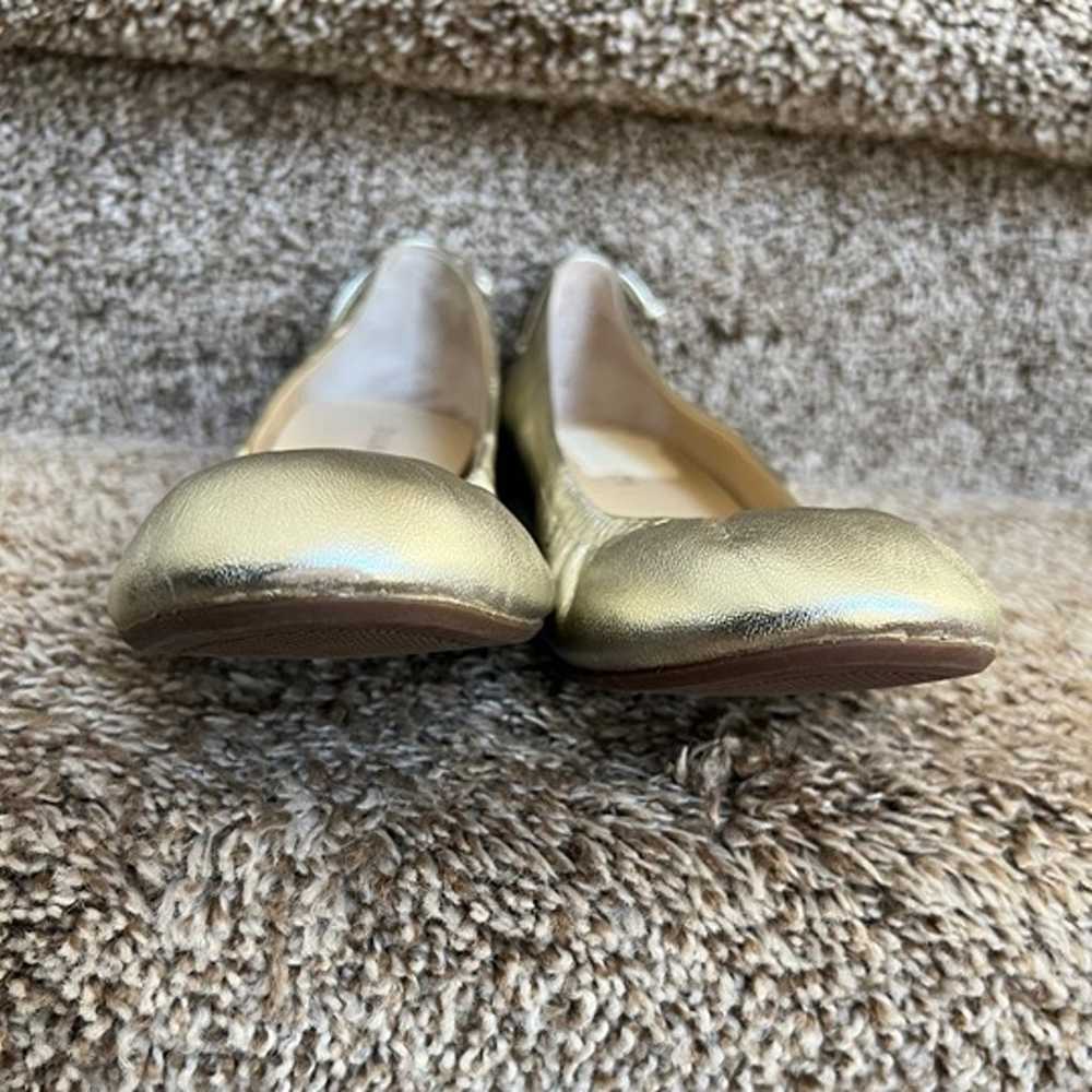 Talbots Women's Gold Roxi Leather Flats - image 2