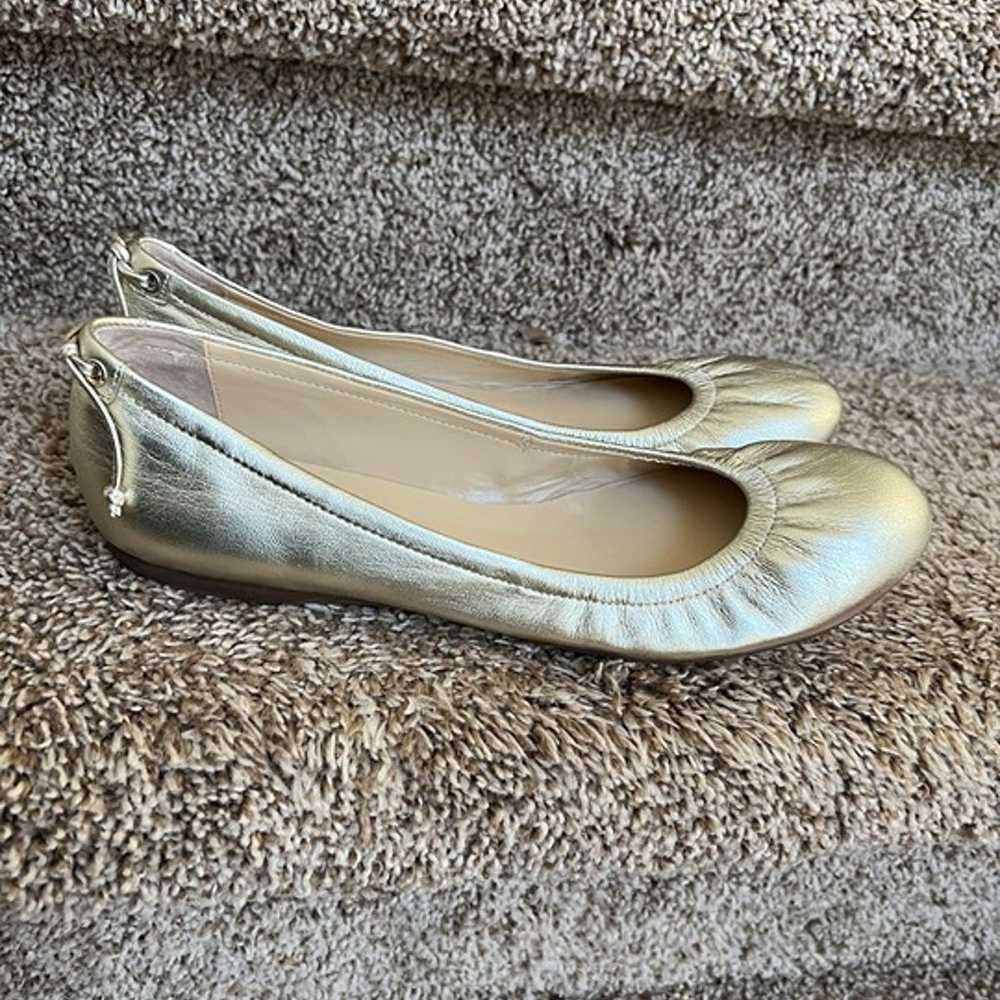 Talbots Women's Gold Roxi Leather Flats - image 3