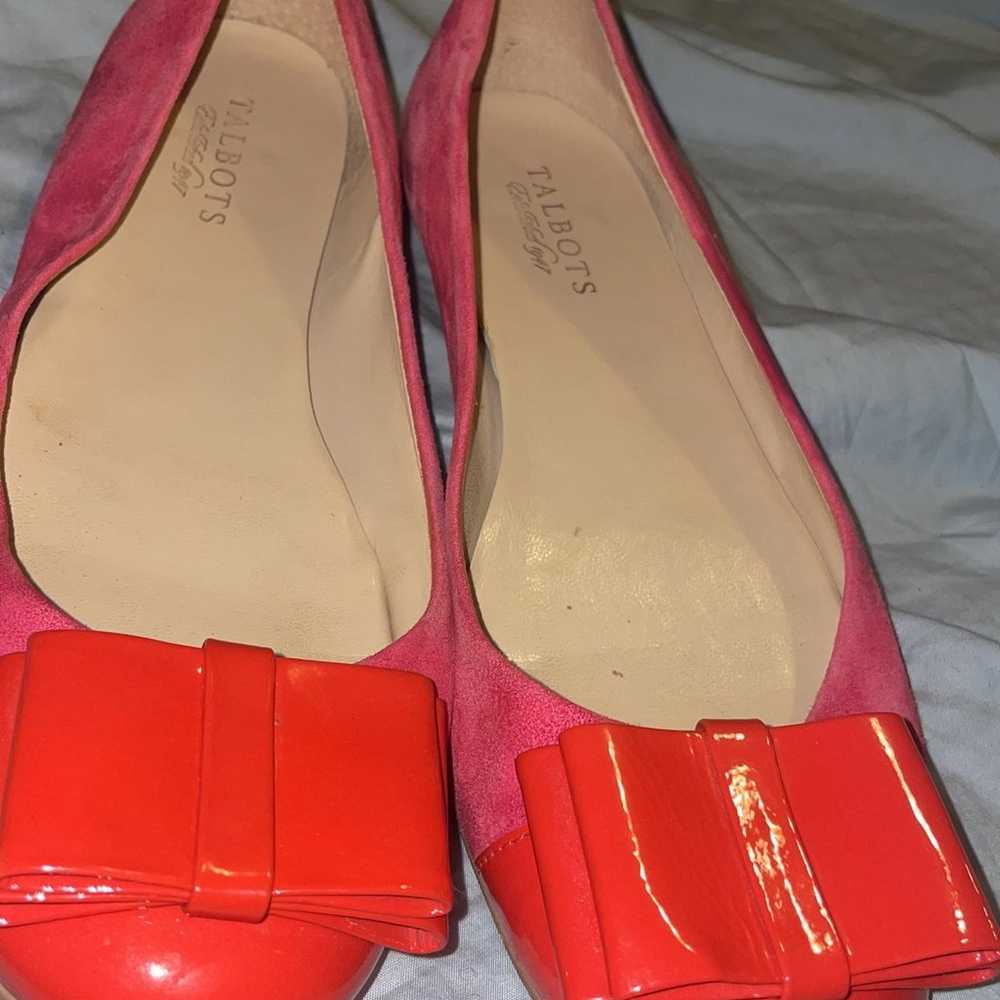 Talbots Womens Flats Patent Leather Suede Ballet … - image 2