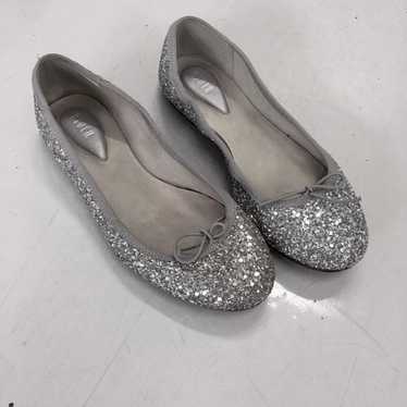 Bloch Eloise Ballet Flats/Shoes, Silver/White, 6 - image 1