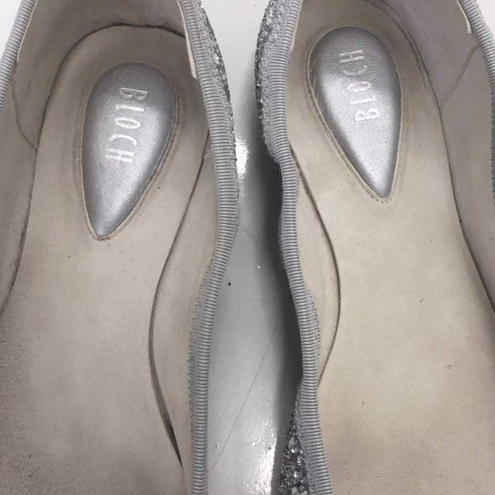 Bloch Eloise Ballet Flats/Shoes, Silver/White, 6 - image 3