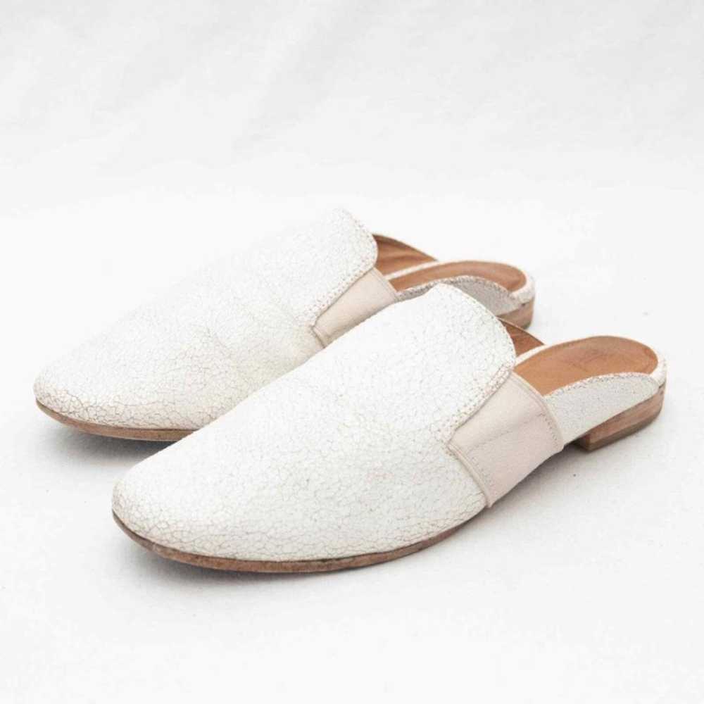 Frye Terri White Gore Textured Leather Mules 9 - image 1