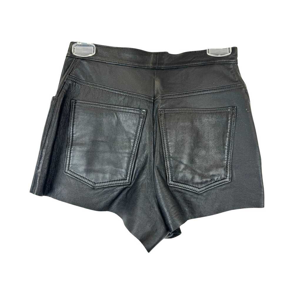 Lace Up Leather Shorts - image 2