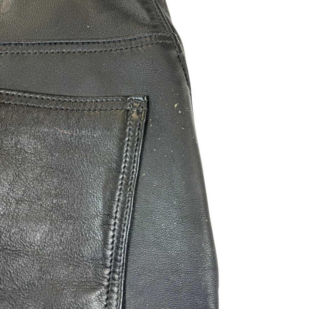 Lace Up Leather Shorts - image 4