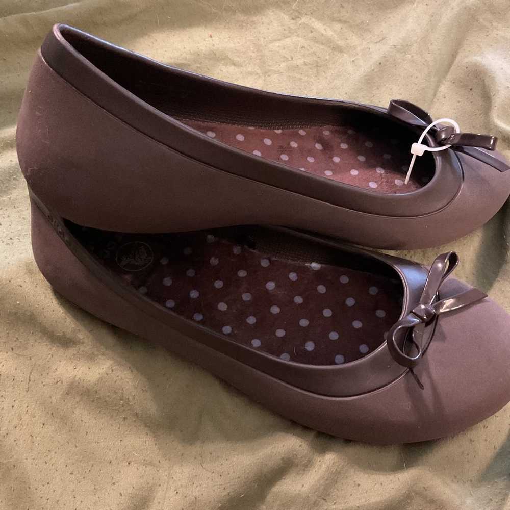 NWOT Crocs 201818 Mammoth Lined Ballet Flats W Bo… - image 3