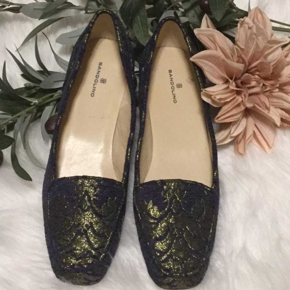 BANDOLINO sz 9 Wide Shoes Liberty Ornate Loafer S… - image 3