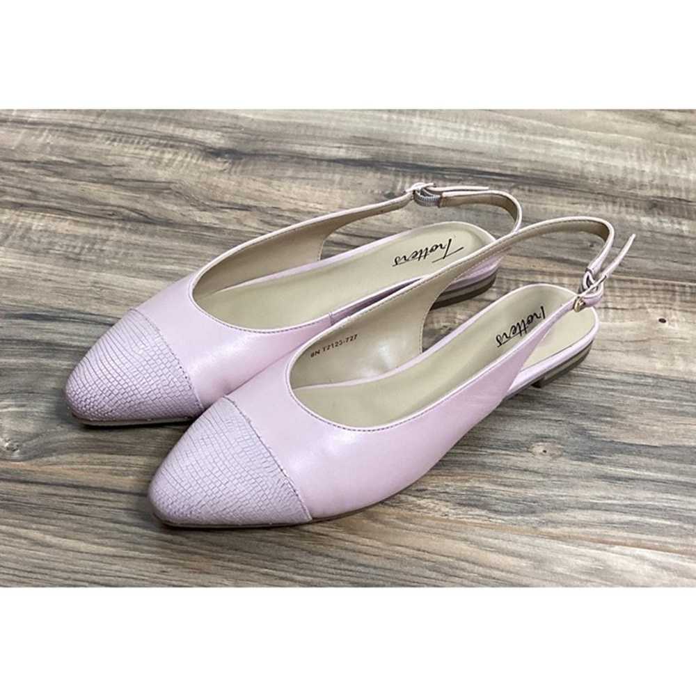 NWOB Trotters Leather Sling Back Flats - Blush Pi… - image 3