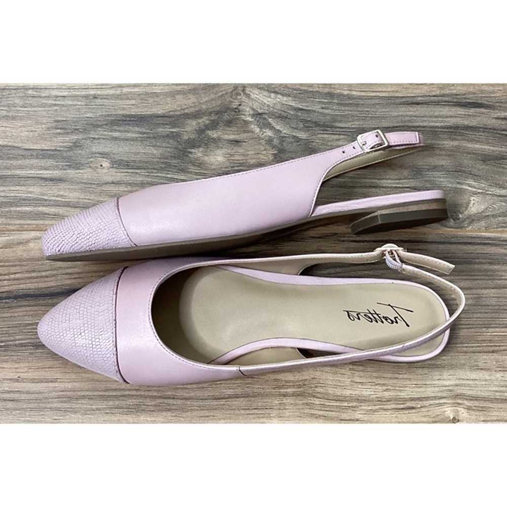 NWOB Trotters Leather Sling Back Flats - Blush Pi… - image 5