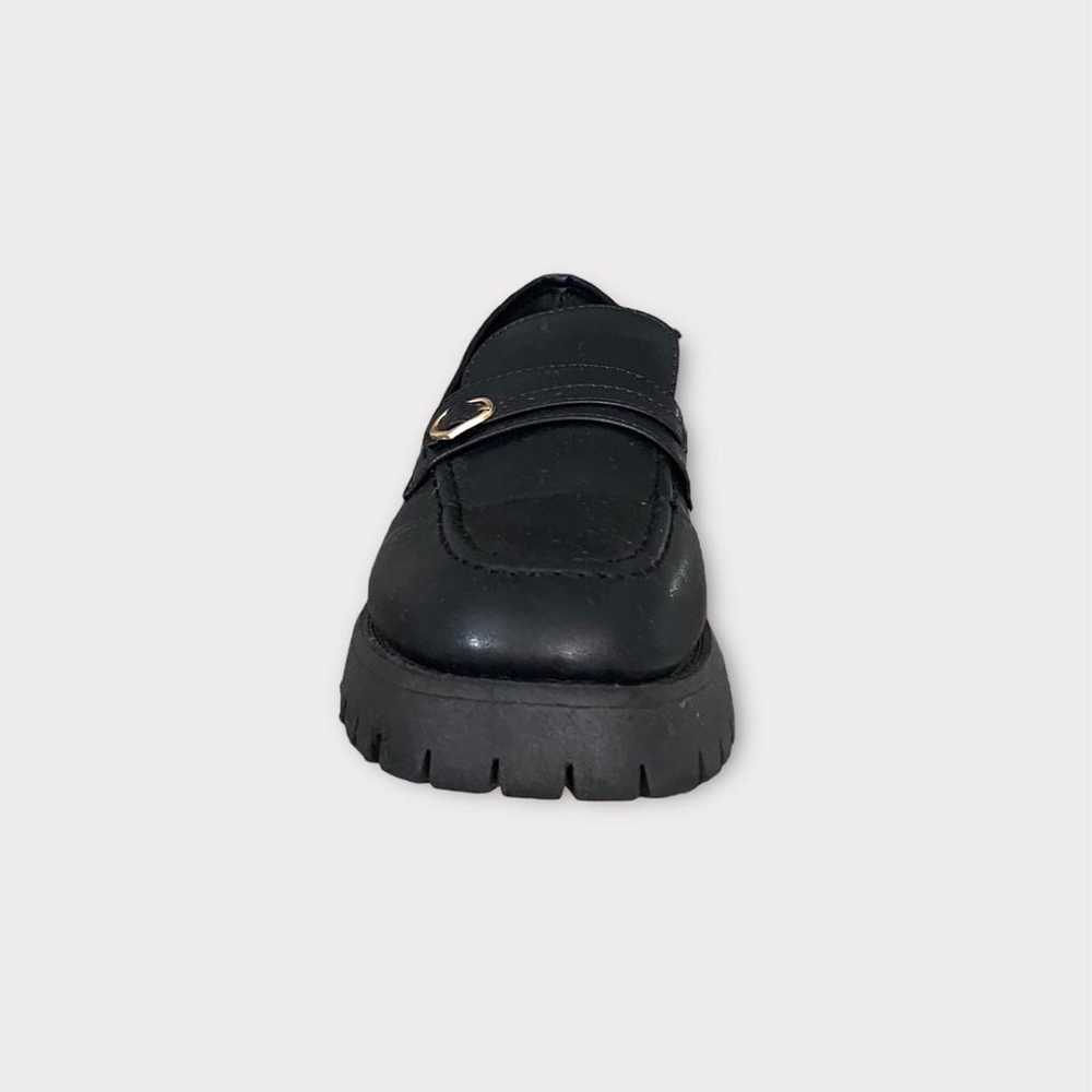 Heart Ring Black Chunky Loafers - image 4