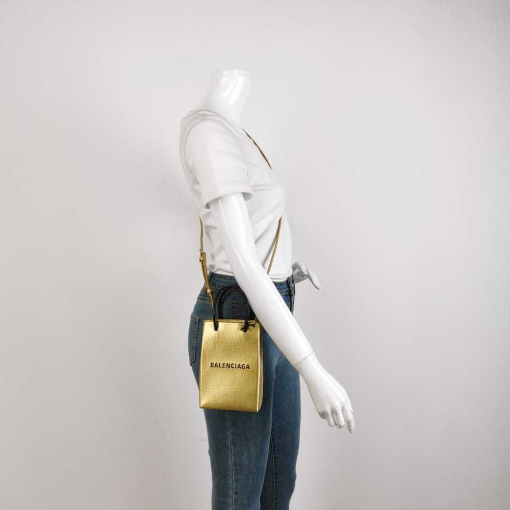 Balenciaga Shopping Phone Holder leather handbag - image 5