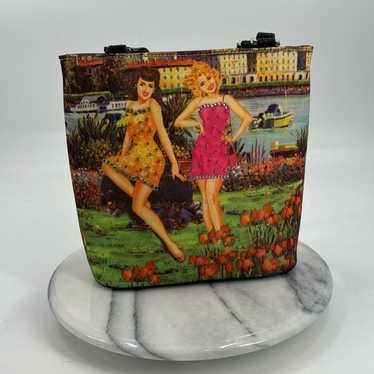 Vintage beaded ladies shoulder bag - image 1
