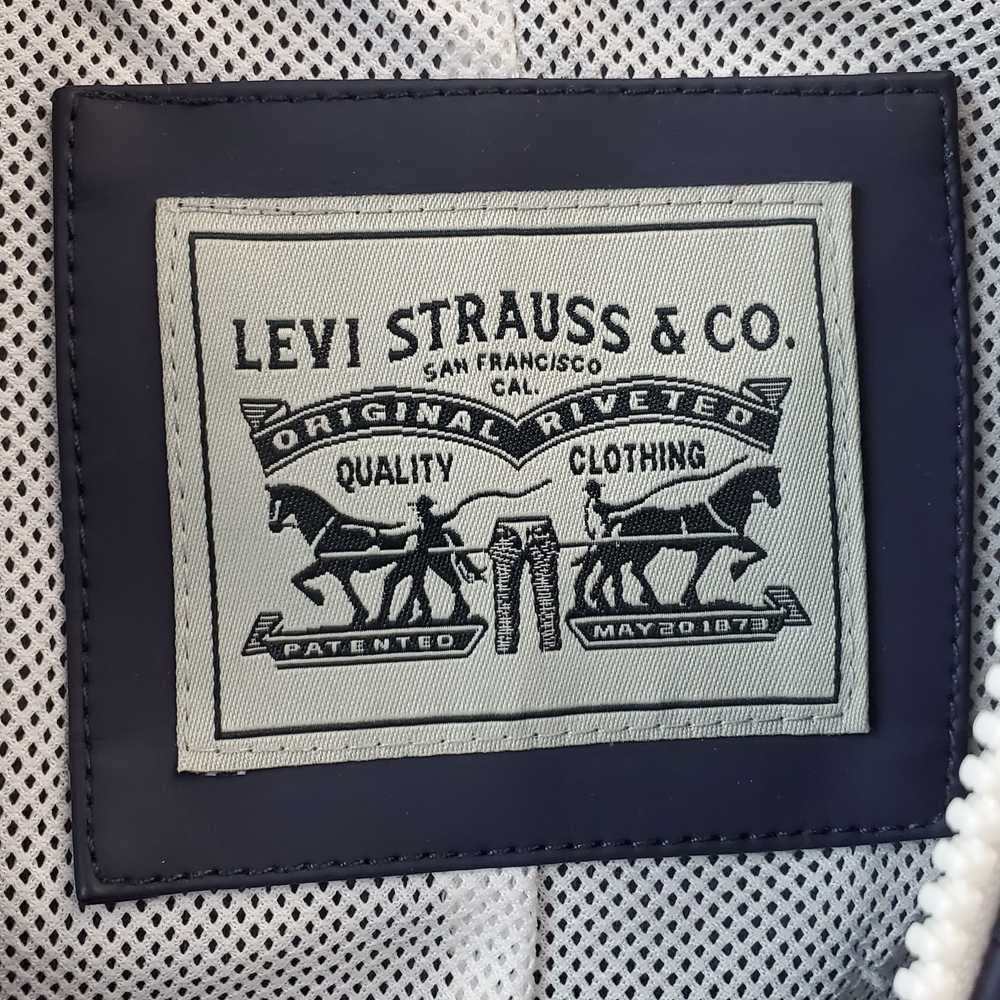Levi's Levi Strauss Navy Blue Long Rain Coat Size… - image 3