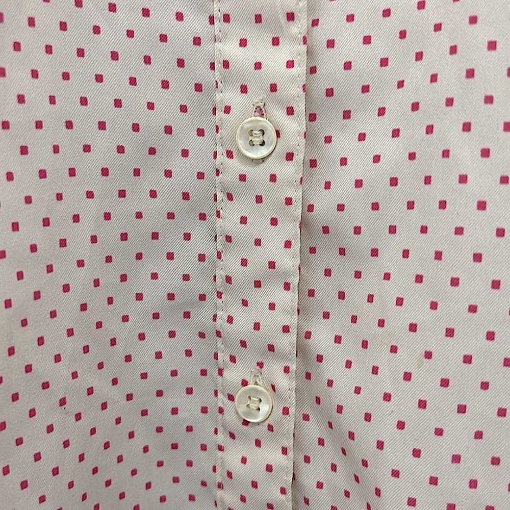 Levi Strauss & Co Vintage Cream Pink Button Front… - image 4