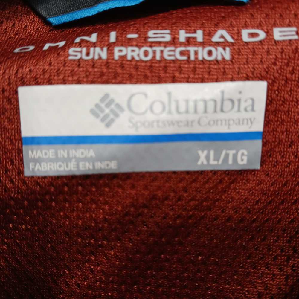 Columbia Men's Orange Button Up XL - image 4