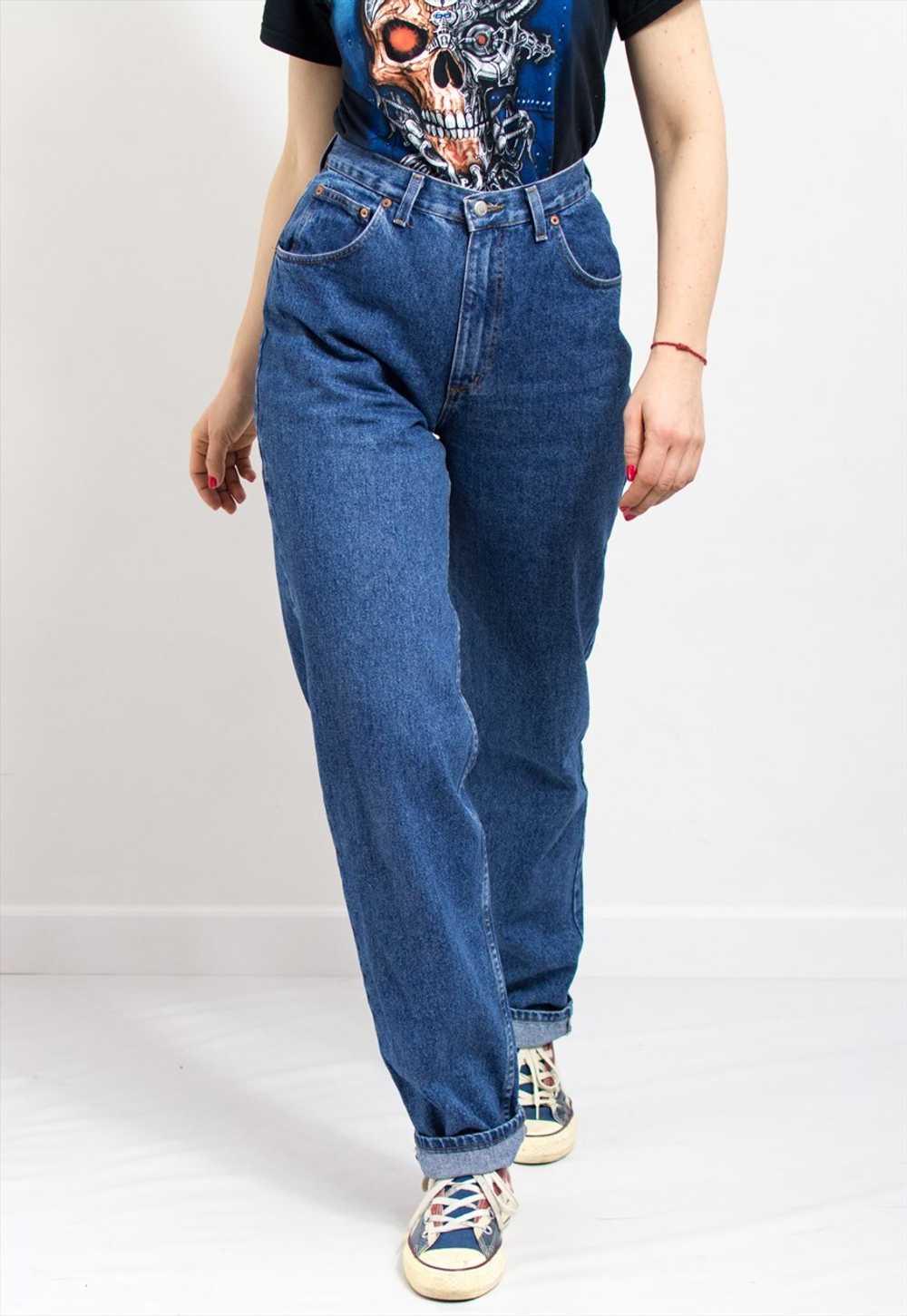 Vintage 90's mom jeans RIFLE extra long leg taper… - image 5