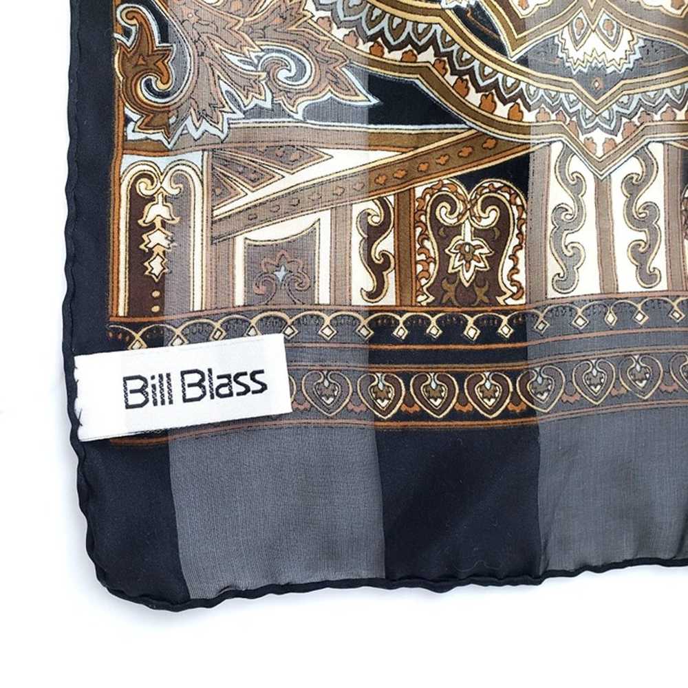 Vintage Bill Blass Silk Scarf Hand Rolled Baroque… - image 9