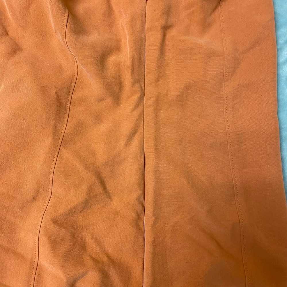 Vintage Tommy Bahama 100% Silk Sheath Dress Apric… - image 5