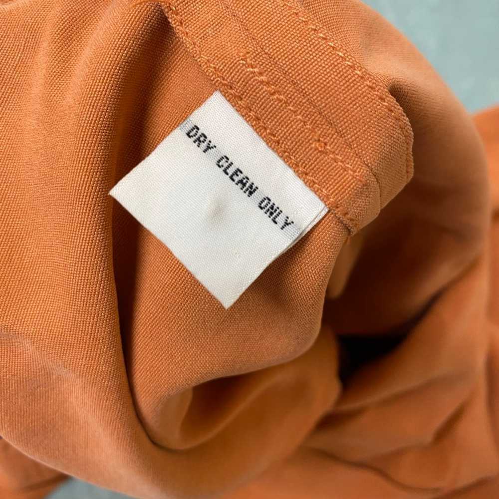Vintage Tommy Bahama 100% Silk Sheath Dress Apric… - image 8