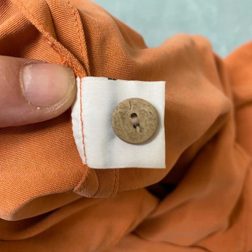 Vintage Tommy Bahama 100% Silk Sheath Dress Apric… - image 9