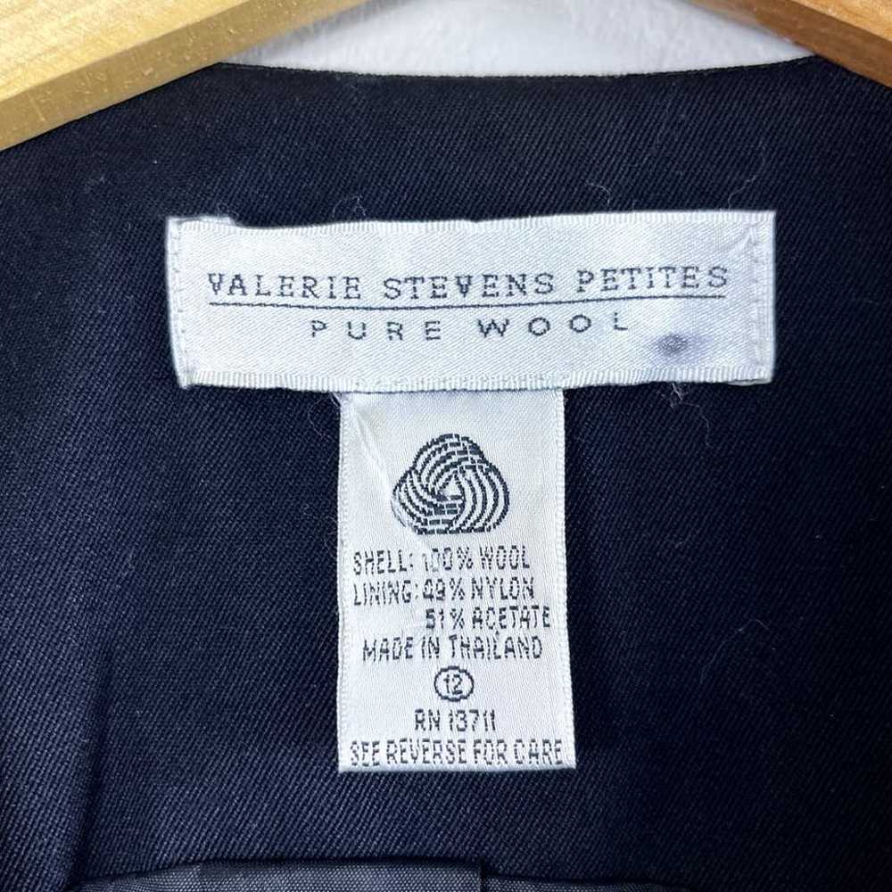 Vintage Black Valerie Stevens Petites Wool Dress … - image 3
