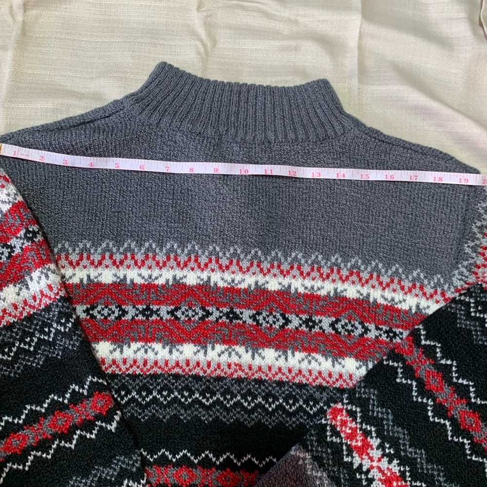 Vintage Carolyn Taylor  Isle Sweater 1/4 Zip Size… - image 5