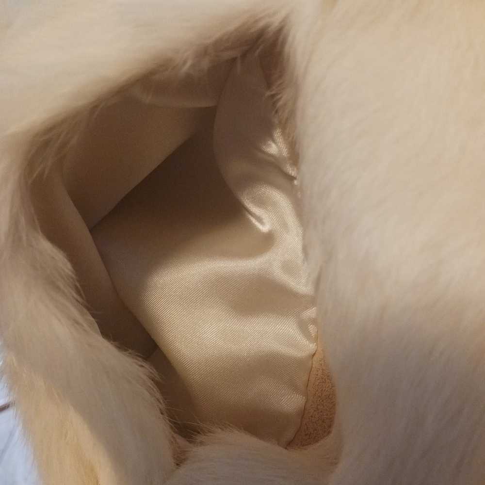 Vintage white natural rabbit fur coat from 1950s … - image 10