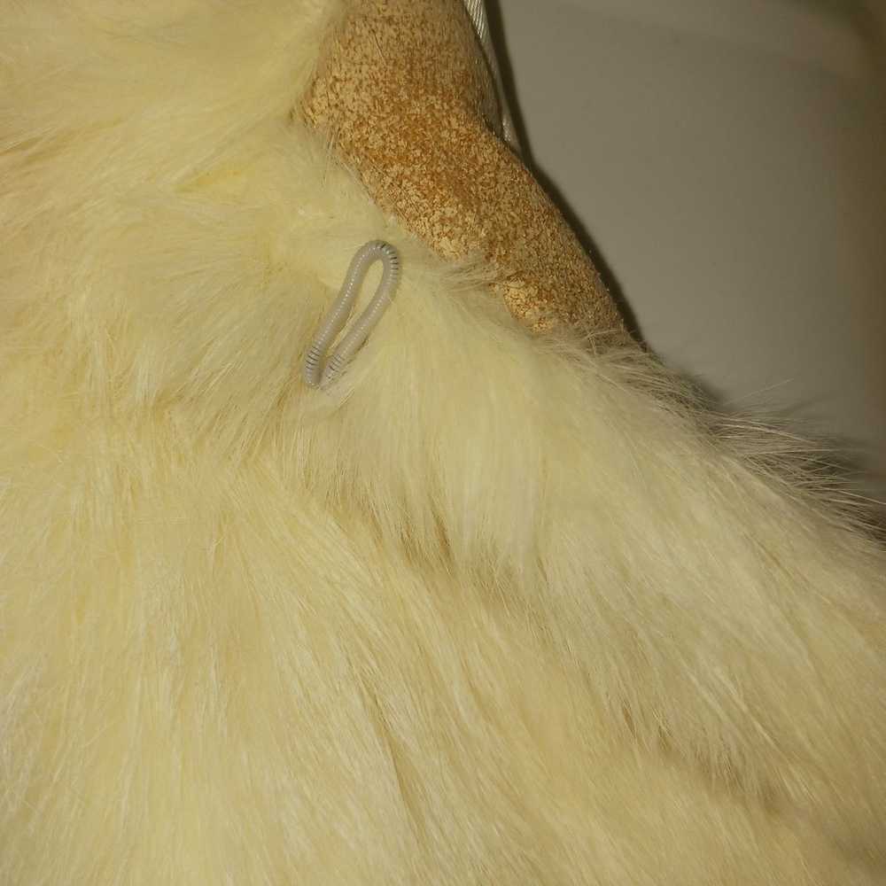 Vintage white natural rabbit fur coat from 1950s … - image 12