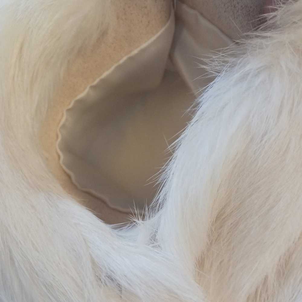 Vintage white natural rabbit fur coat from 1950s … - image 9