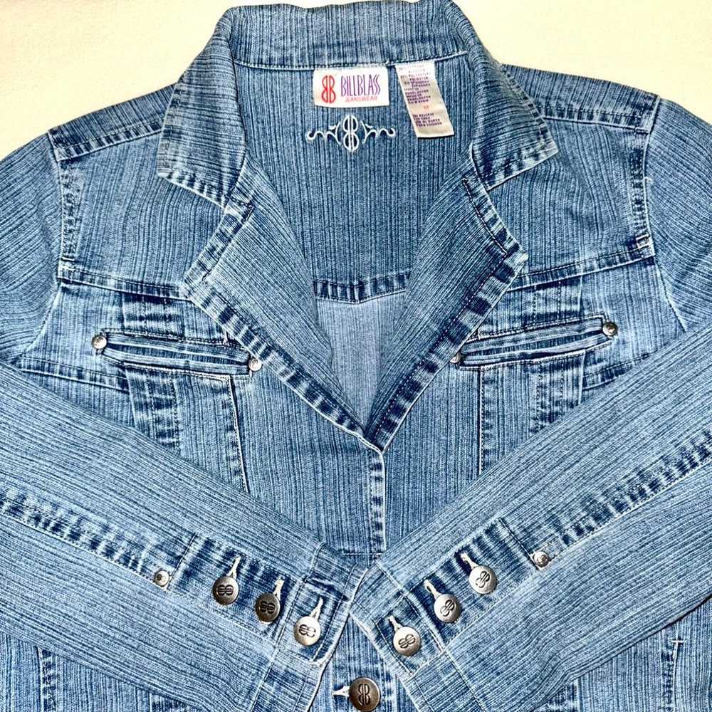 Vintage 90’s Designer Bill Blass Jeanswear Light … - image 10