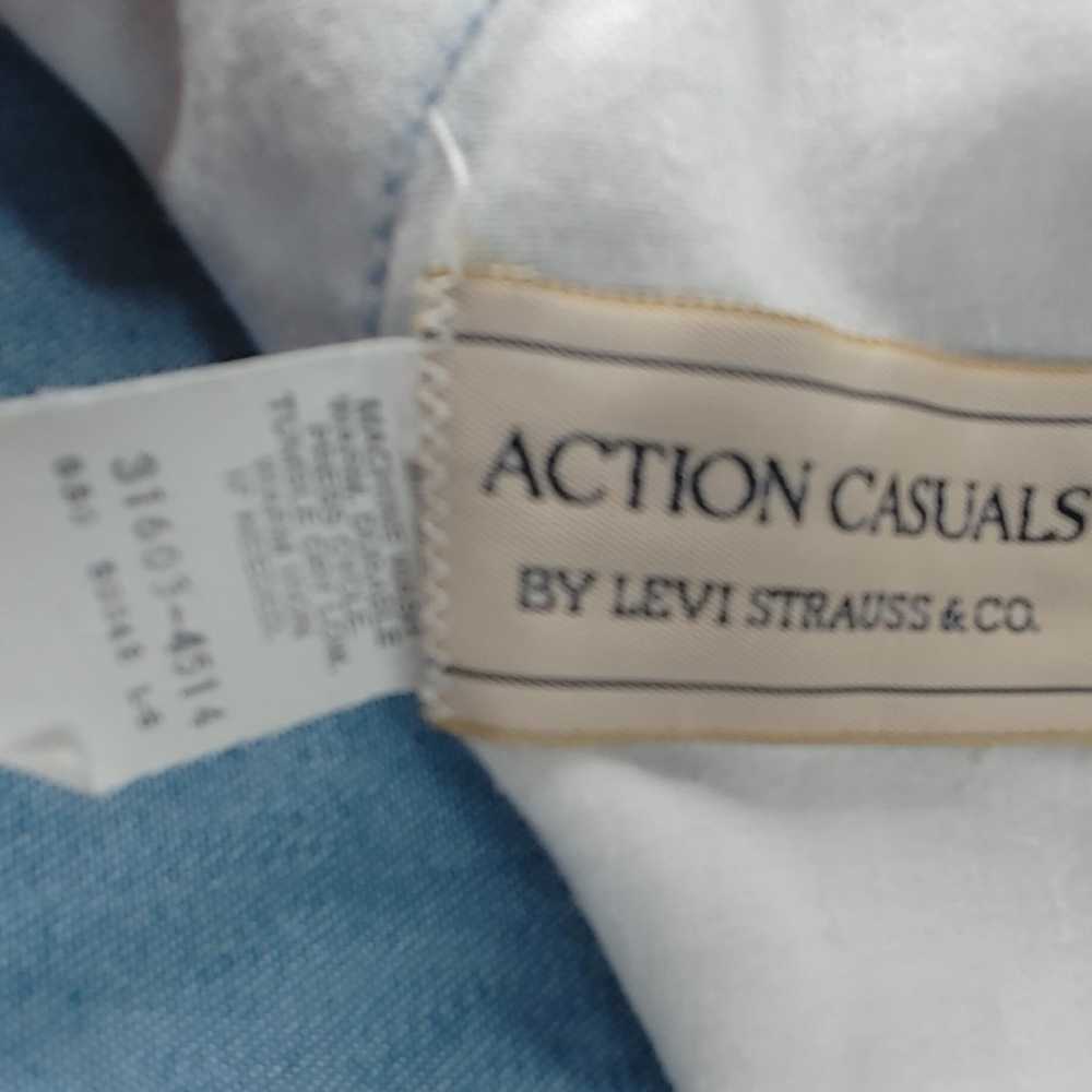 Vintage Action Casuals Levi Strauss & Co. blue sh… - image 5