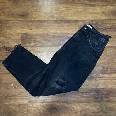 Zara Distressed Cropped Jeans