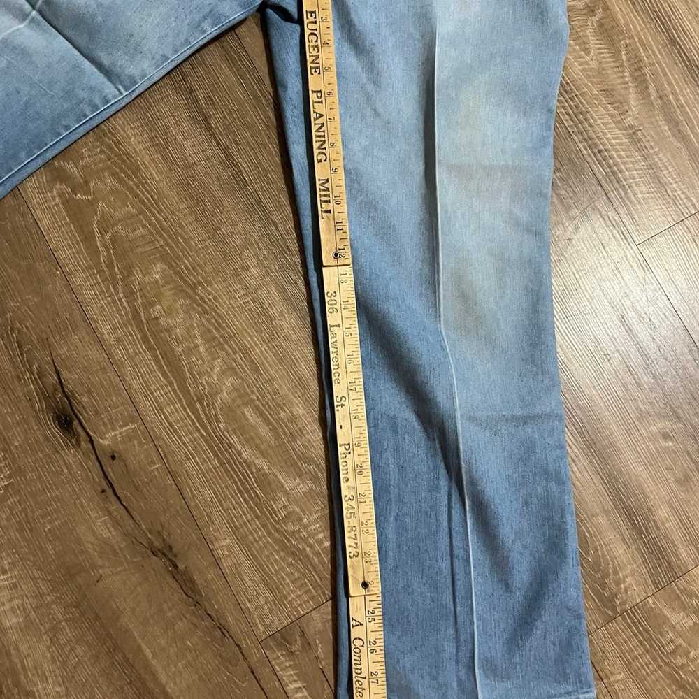 VINTAGE Wrangler Classic Blue Denim Jeans Hook Ey… - image 7