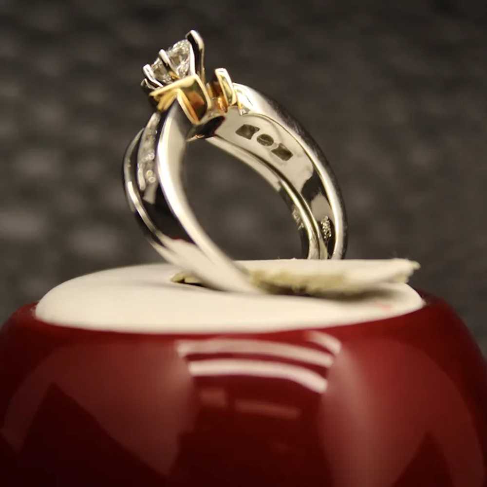 Vintage .60 CTTW Marquise Diamond Engagement Set … - image 10