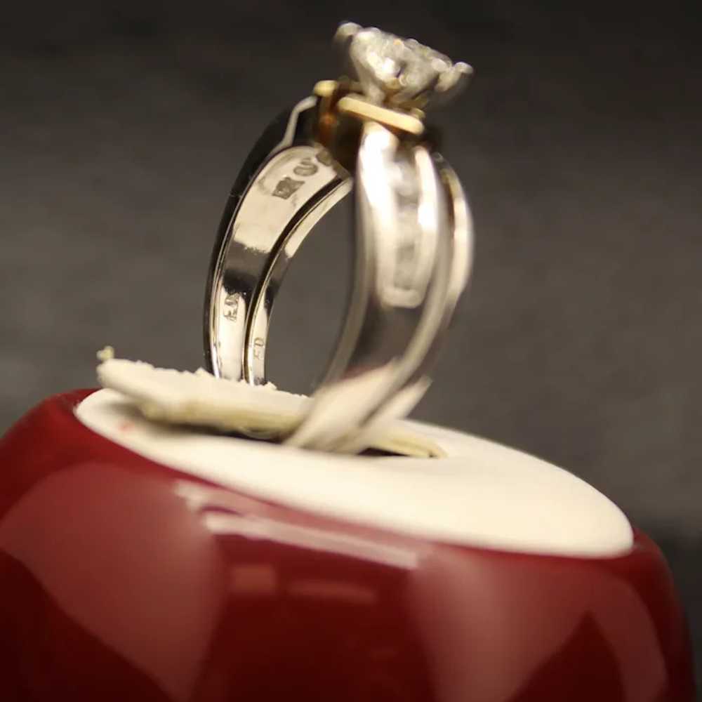 Vintage .60 CTTW Marquise Diamond Engagement Set … - image 11