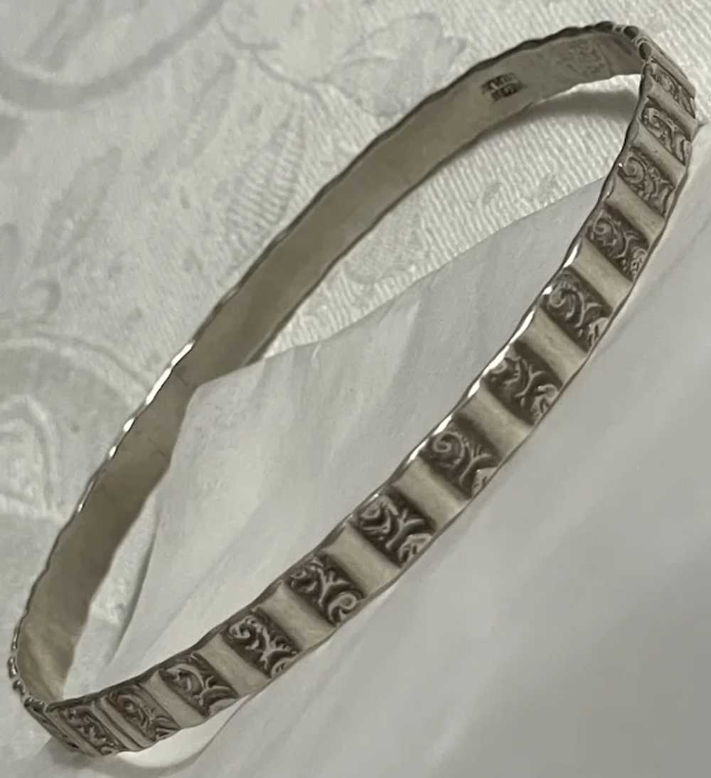 Vintage Danecraft Sterling Silver Bangle Bracelet - image 2