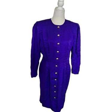 Adrianna Papell too petites violet size 12 100% s… - image 1