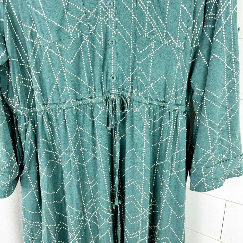 Torrid Mini Super Soft Shirt Dress Size 3X Green … - image 6