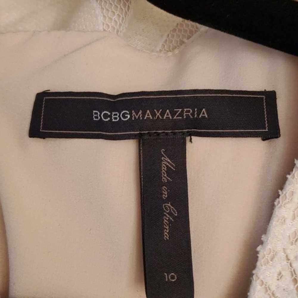 BCBGMaxAzria Size 10 Stretchy Etna Lace Peplum Sh… - image 4