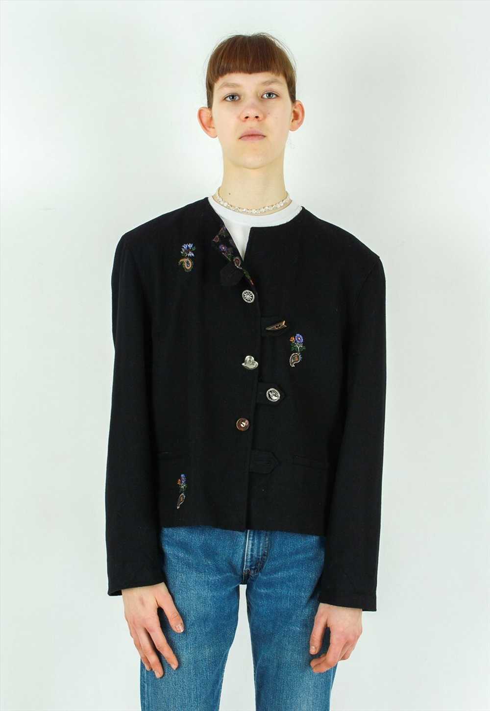 Julius Lang Wool Blazer Jacket Button Up Trachten… - image 1