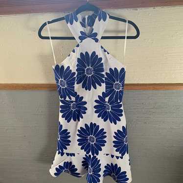 Anthropologie Blue and White Dress