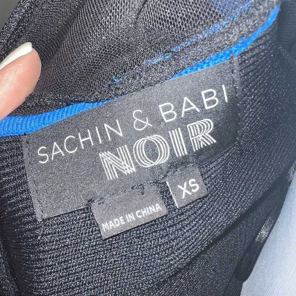 Sachin & Babi Noir Black Ruffled Bodycon Dress Co… - image 8