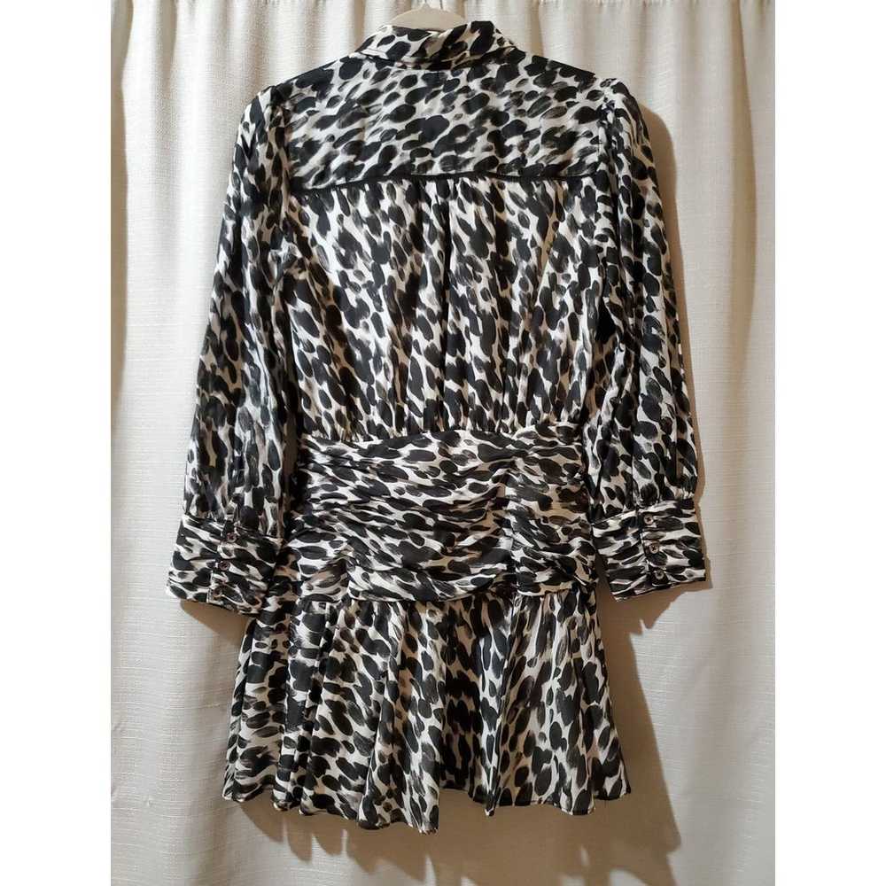 Anthropologie Maeve Semele Mini Dress Leopard Bla… - image 10