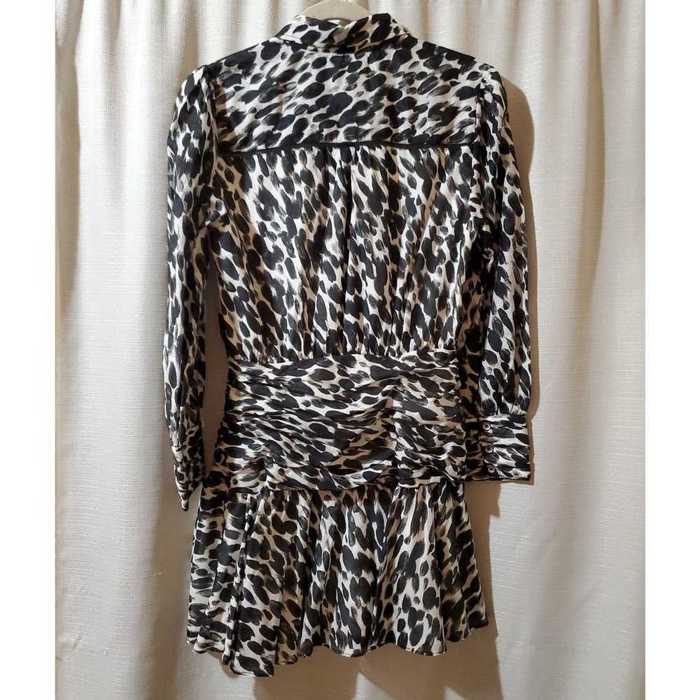 Anthropologie Maeve Semele Mini Dress Leopard Bla… - image 11
